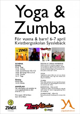 Helgkurs: Yoga & Zumba 6-7 april 2013